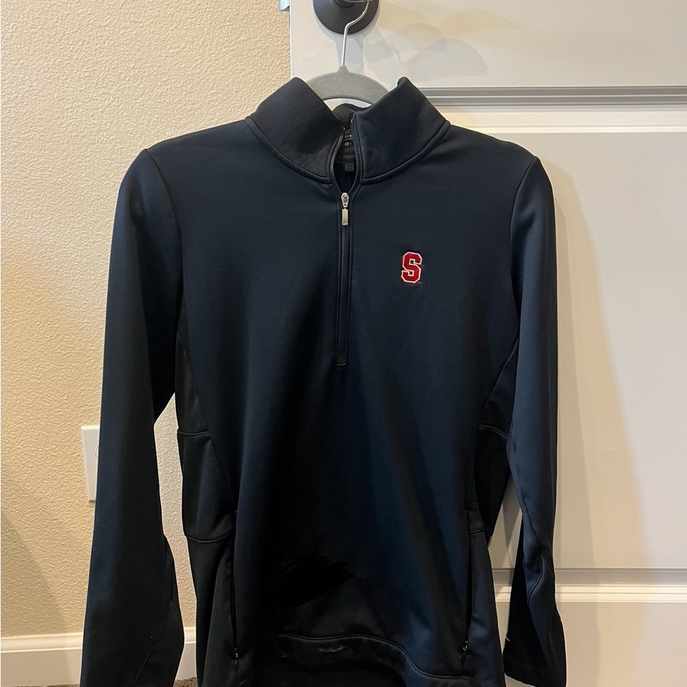 Black Quarter-Zip Sweater